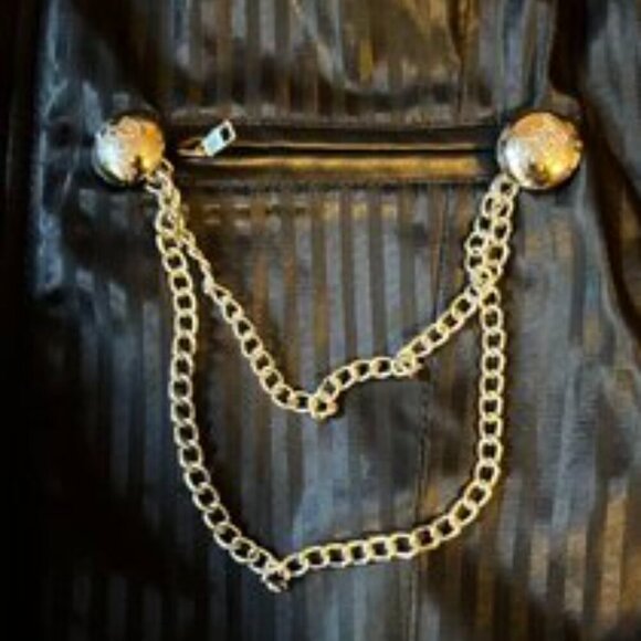 Steampunk Corset Satin Pinstripe Vest - NWT - Picture 2 of 8